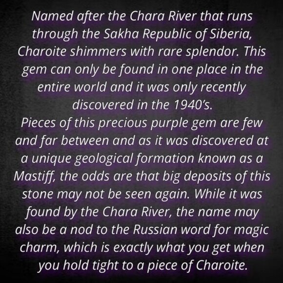 Learn About Charoite 💜 - Picture 3 of 16
